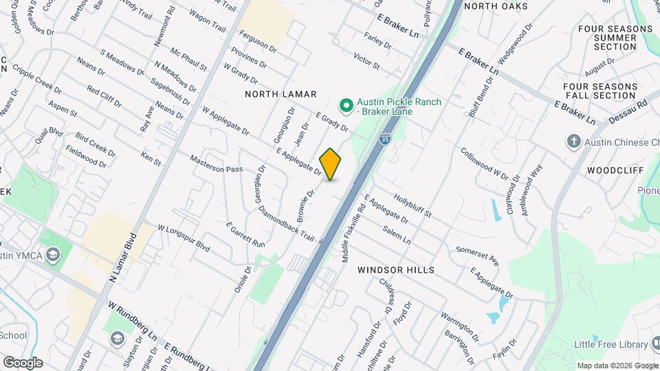 605 E Applegate Dr, Unit B Map and Location Details