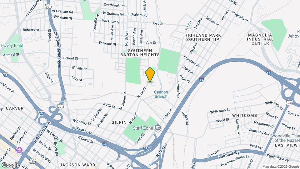 1601 Monteiro St Map and Location Details