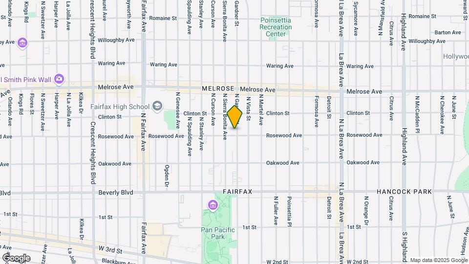 507 N Gardner St Map and Location Details