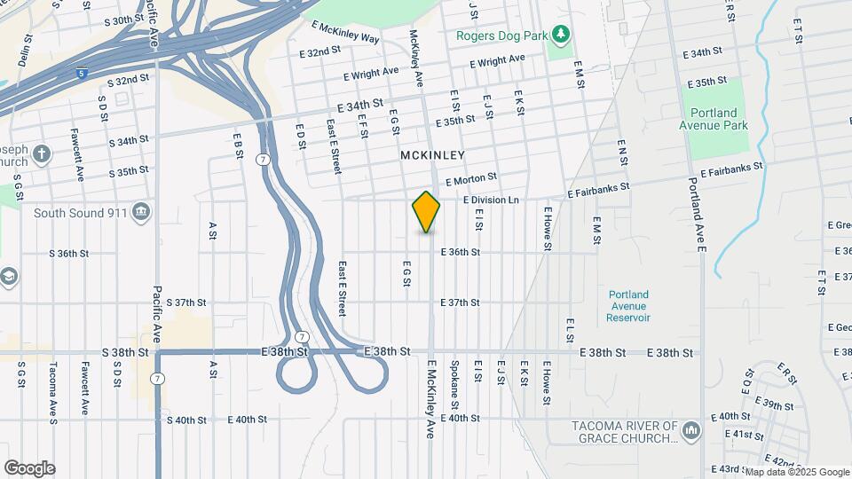 3594 E McKinley Ave Map and Location Details