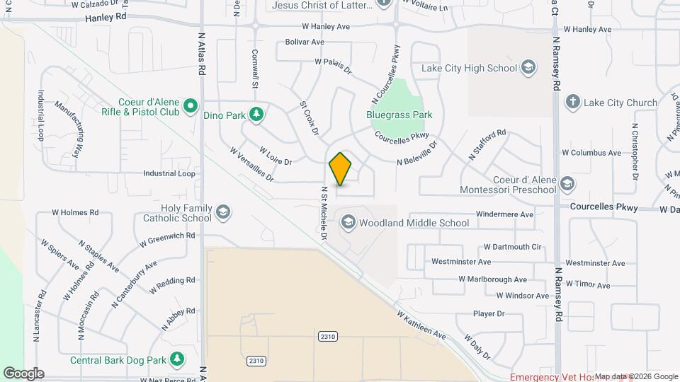 2581 W Grenoble Ln Map and Location Details