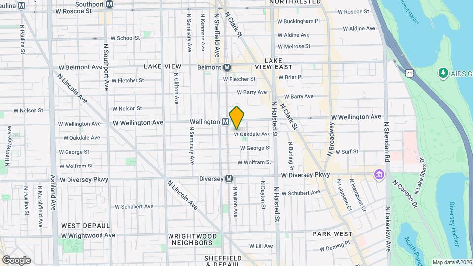 914 W Oakdale Ave Map and Location Details