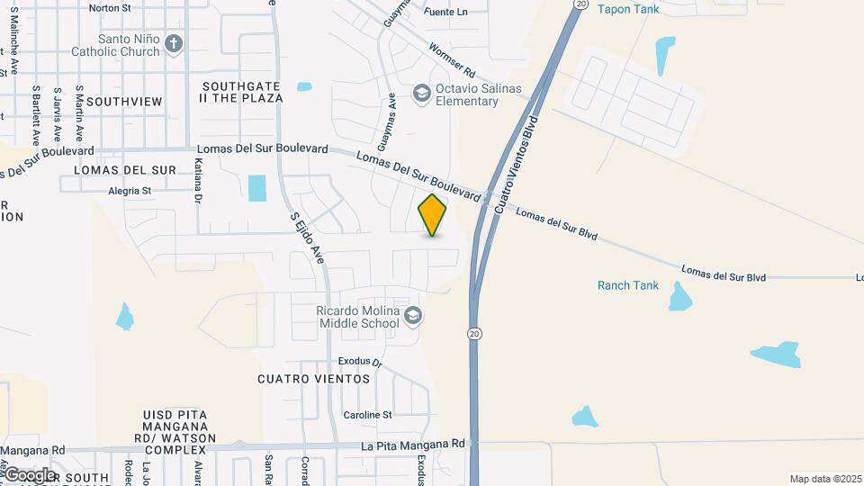 3704 Octavia Dr Map and Location Details