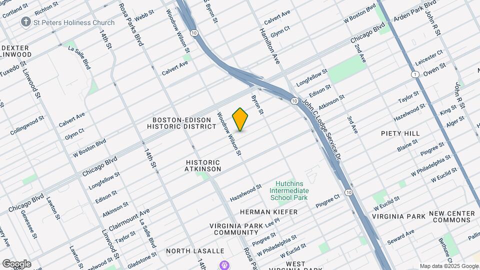 1525 Edison St Map and Location Details
