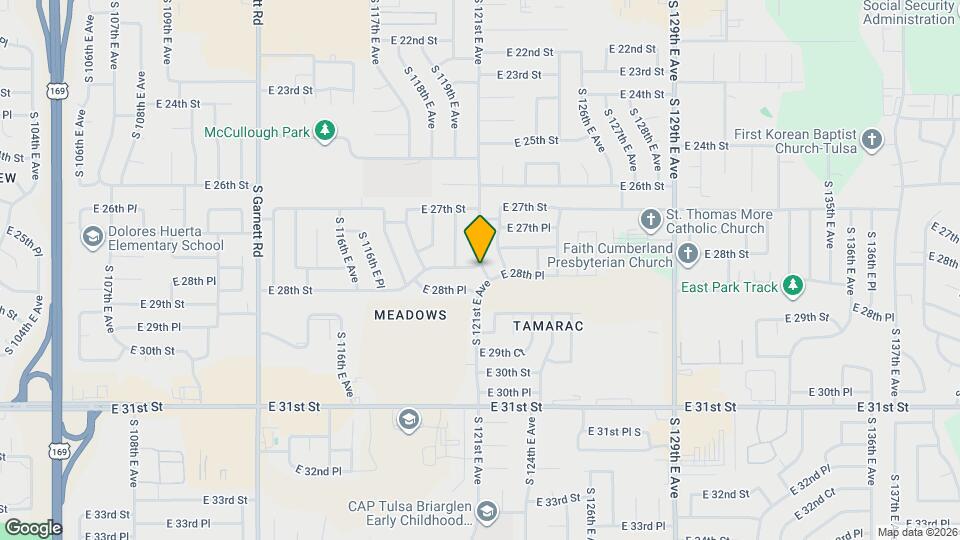12022 E 28th St Map and Location Details