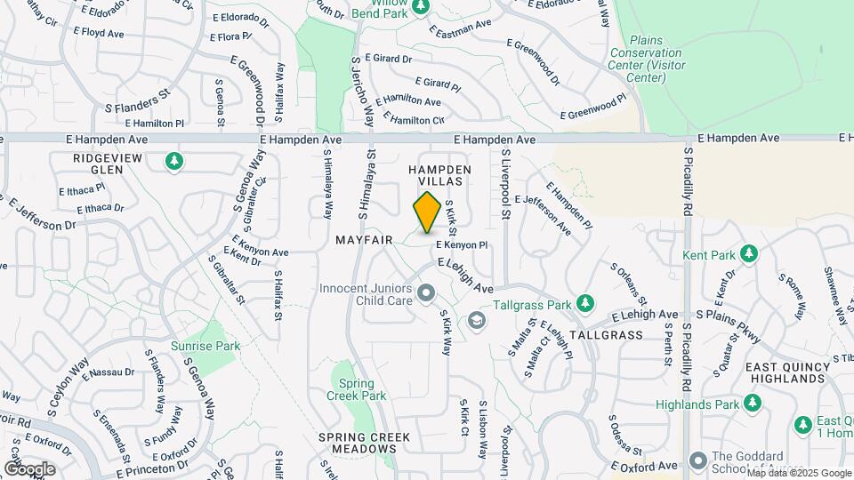 20637 E Kenyon Pl Map and Location Details