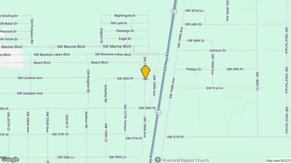 5087 SW 196th Ave Map and Location Details