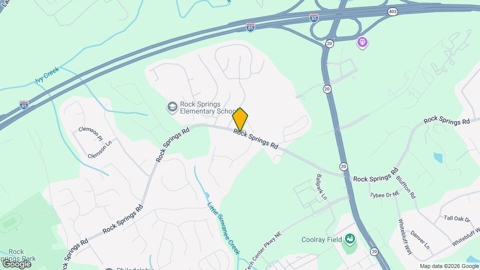 1031 Rock Springs Rd Map and Location Details