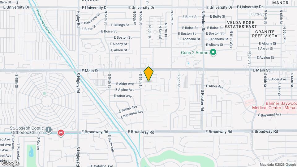5643 E Alder Ave Map and Location Details