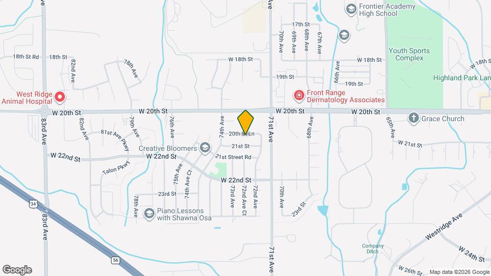 7226 W 20th St Ln Map and Location Details