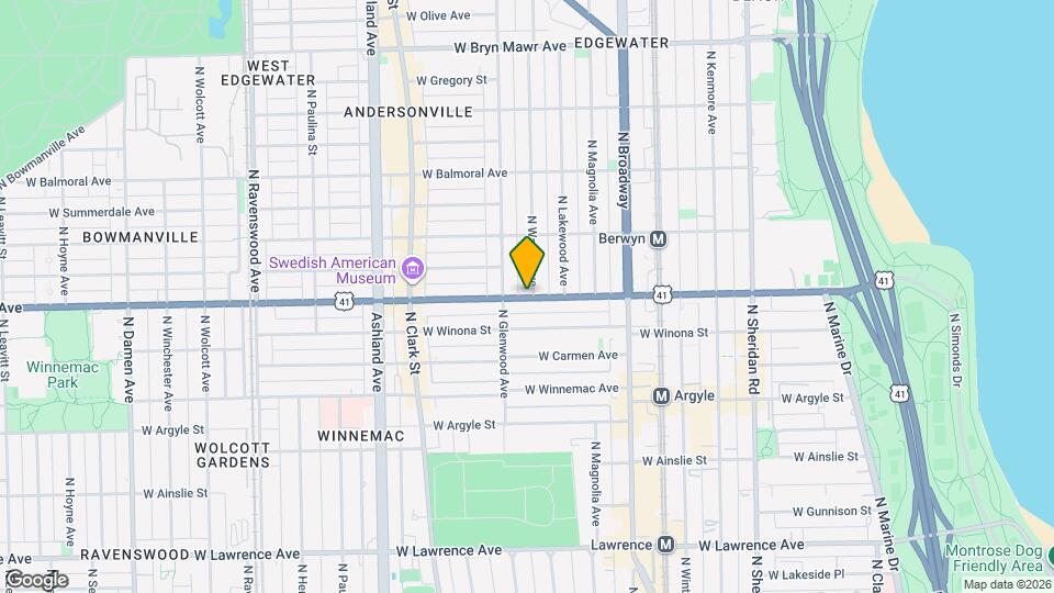 1340 W Foster Ave, Unit 1E Mapa y Detalles de la Ubicación