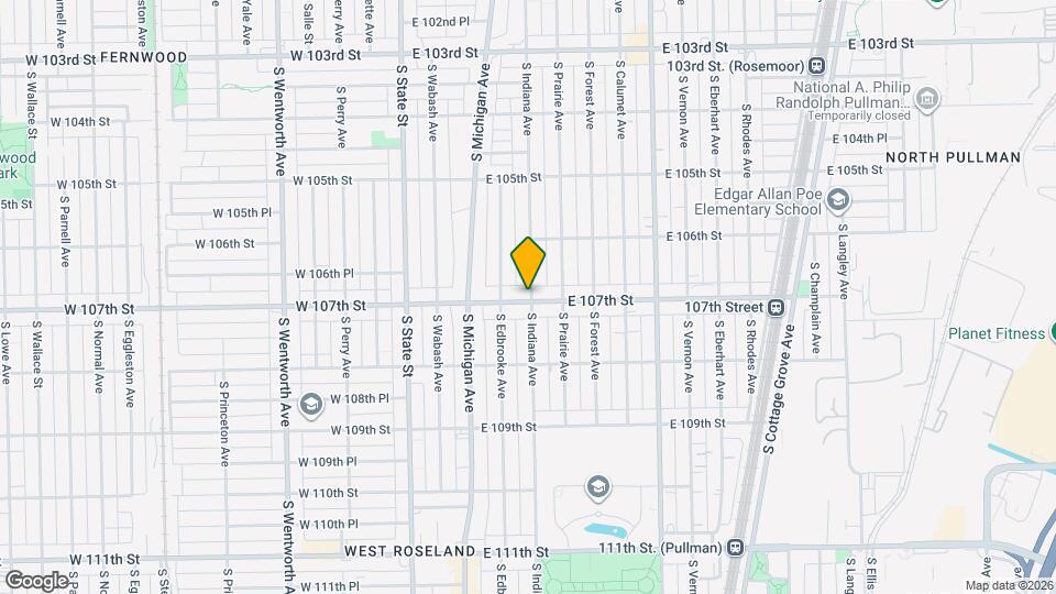 156 E 107th St Mapa y Detalles de la Ubicación