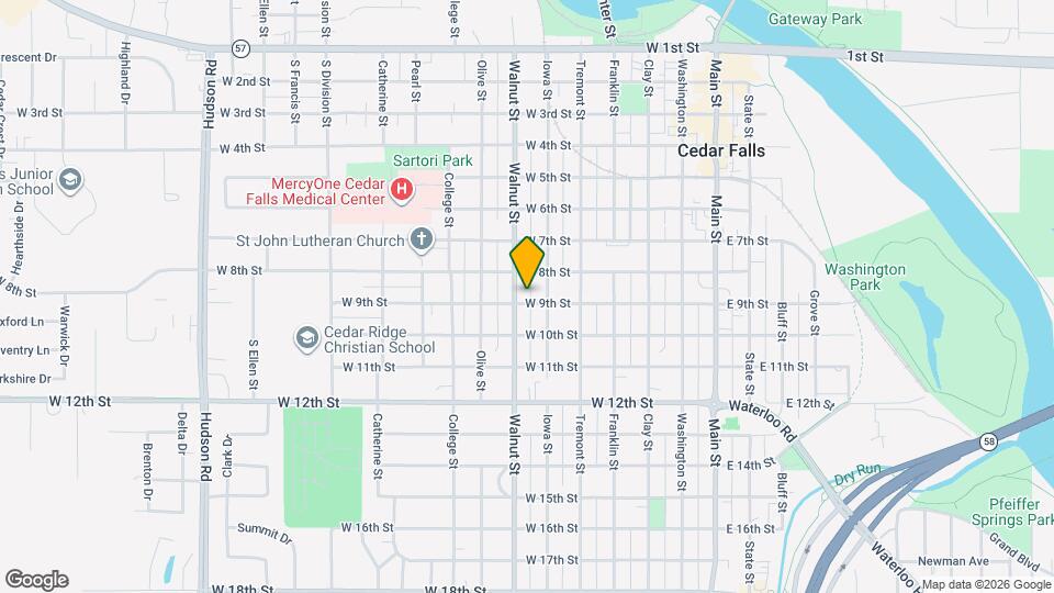 615 W 9th St Map and Location Details