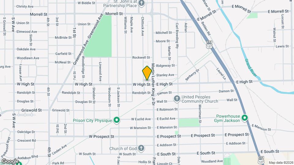 110 W High St Map and Location Details