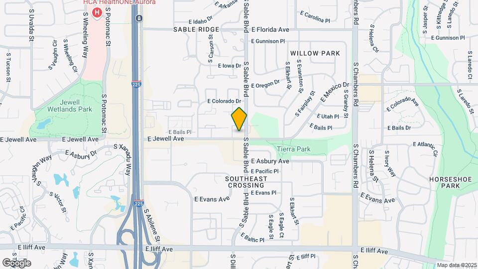 14493 E Jewell Ave Map and Location Details