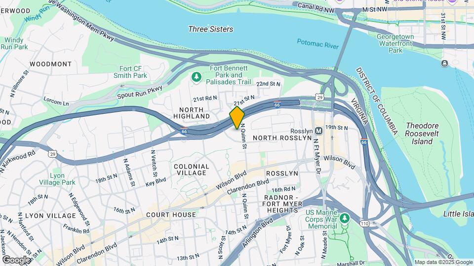 Rosslyn Vue Apartments Map and Location Details