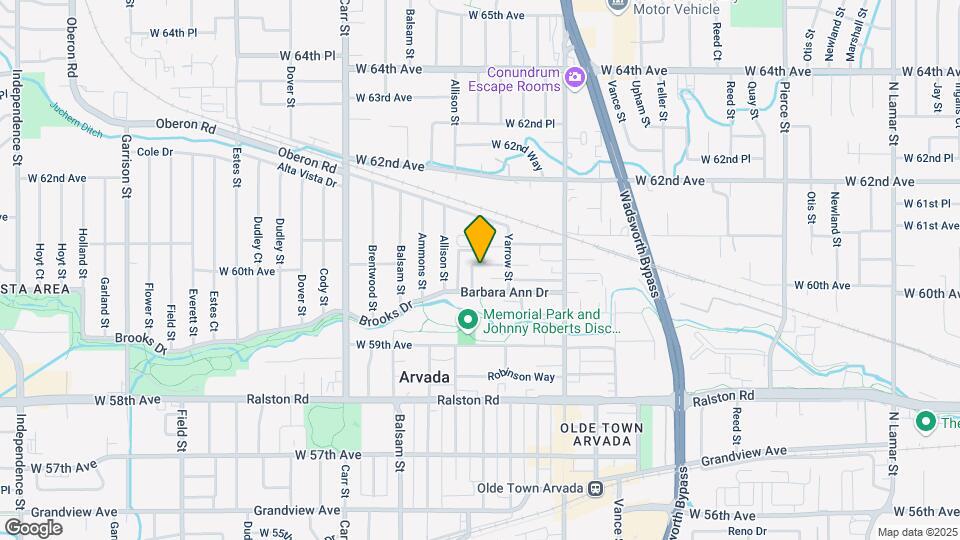 6011 Yarrow St Map and Location Details