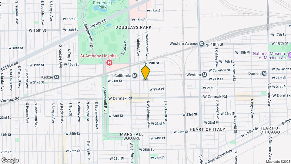 2102 S Washtenaw Ave, Unit 2R Map and Location Details