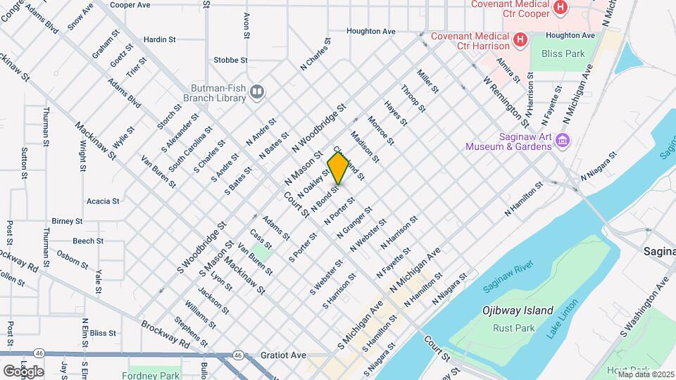 1021 Ames St Map and Location Details