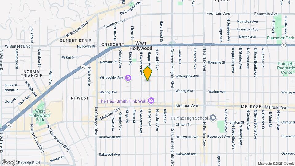 837 N Harper Ave Map and Location Details