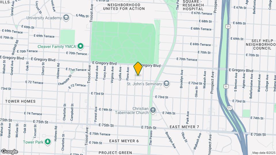 1606 E 72nd St Map and Location Details