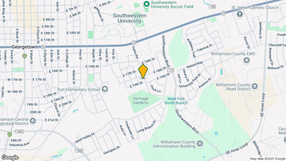 1806 Hutto Rd Map and Location Details
