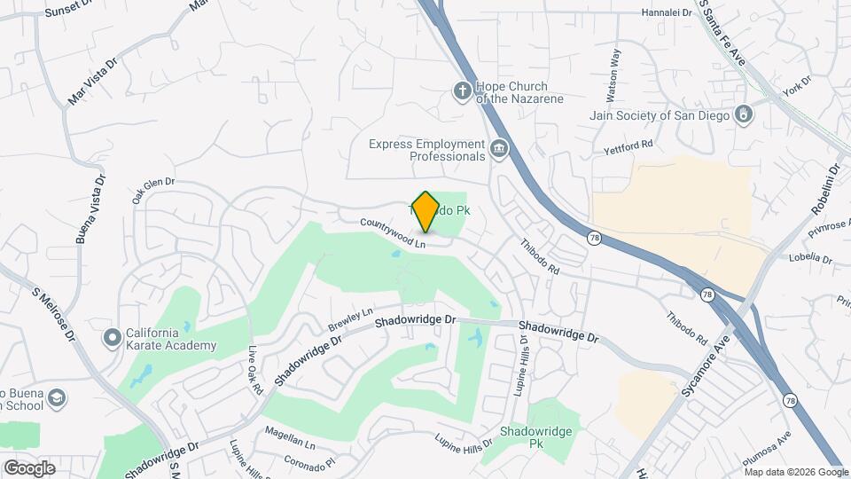 1136 Countrywood Ln Map and Location Details