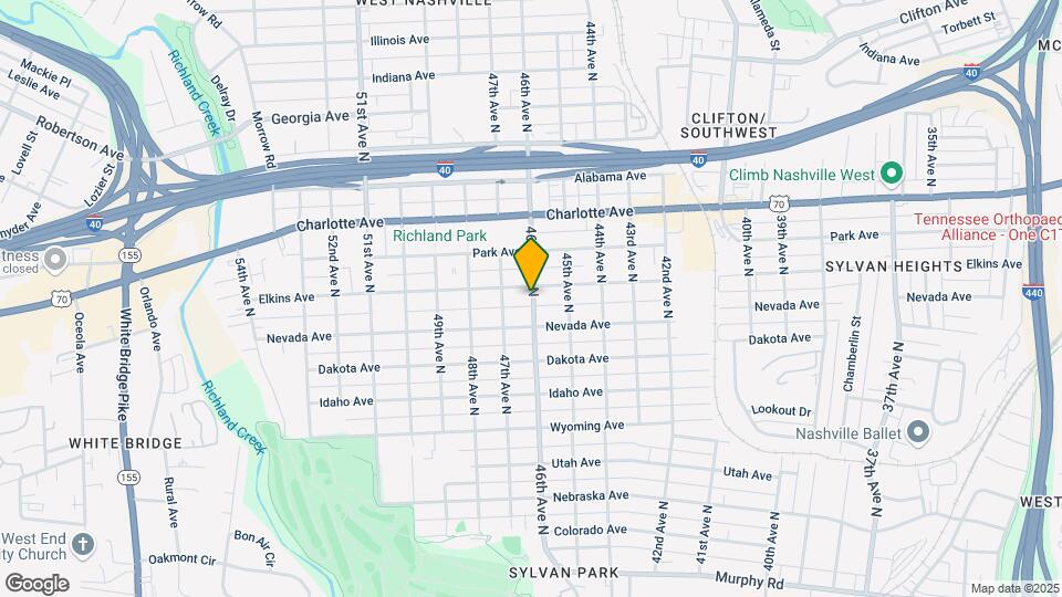 4601 Elkins Ave Map and Location Details