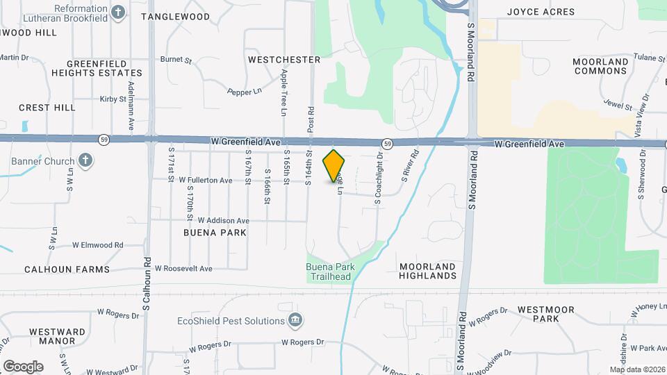 1551 S Carriage Ln, Unit c Map and Location Details