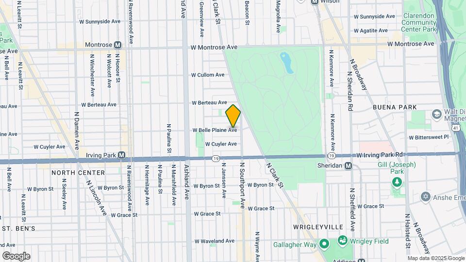 1417 W Belle Plaine Ave Map and Location Details