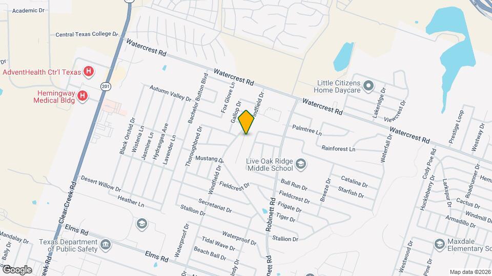 2606 Seabiscuit Dr Map and Location Details