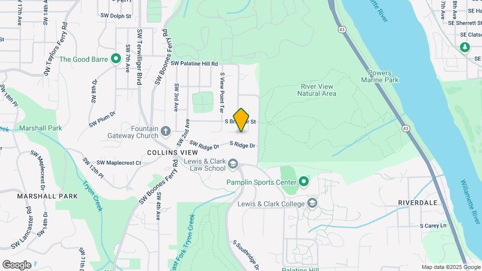 9710 S Corbett Ln Map and Location Details