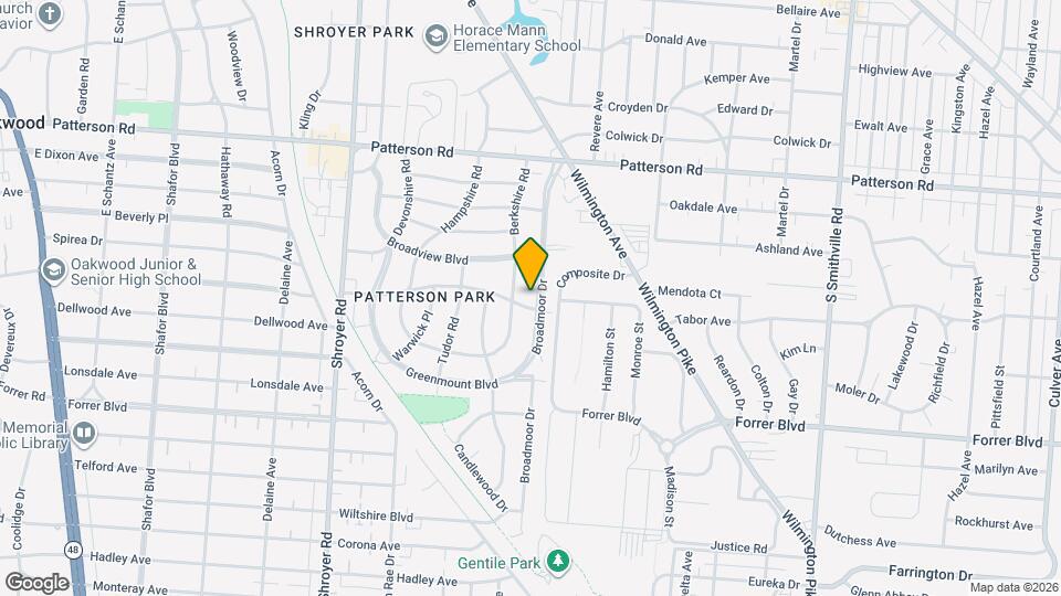 941 Broadmoor Dr Map and Location Details