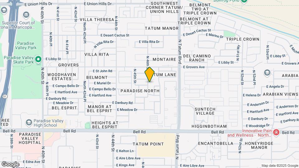 17455 N 46th St Map and Location Details
