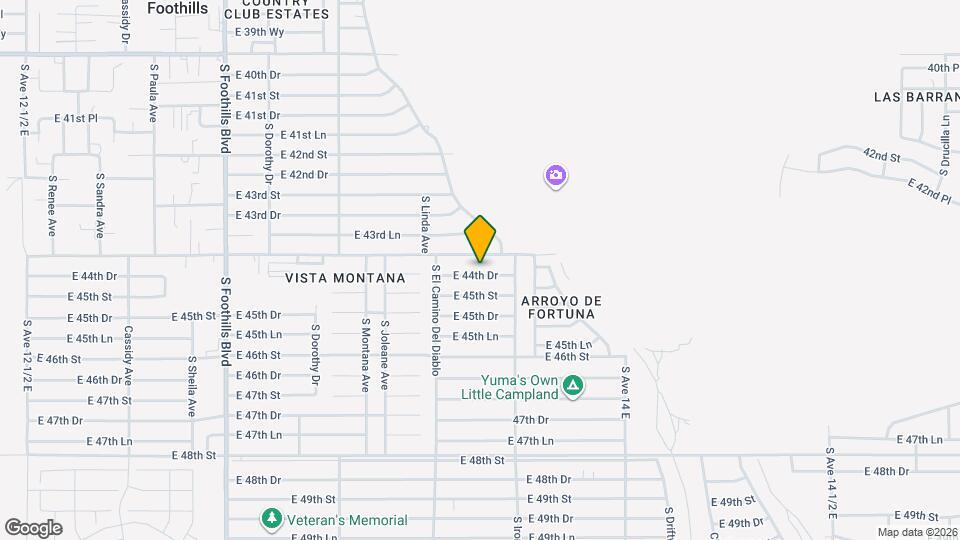 13614 E 44th Dr Map and Location Details