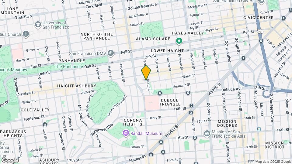 101 Scott St Map and Location Details