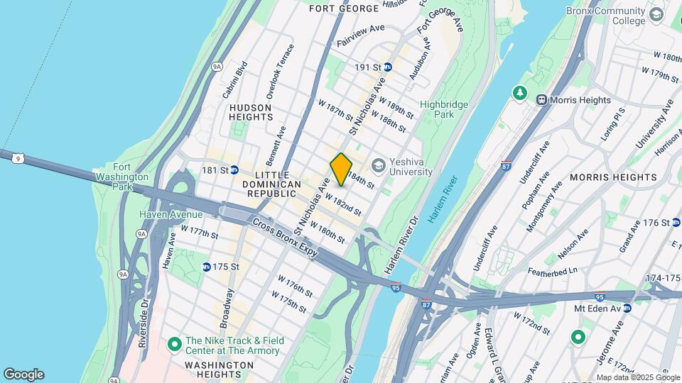 558 W 183rd St Map and Location Details