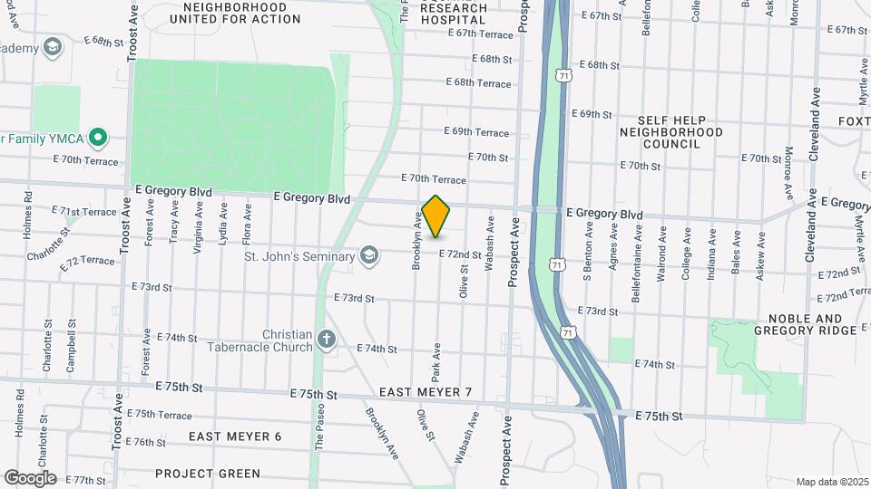 2216 E 72nd St Map and Location Details