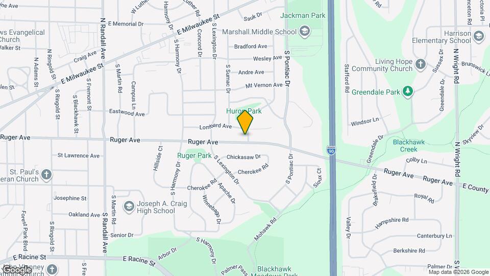 96-98 S Huron Dr Map and Location Details