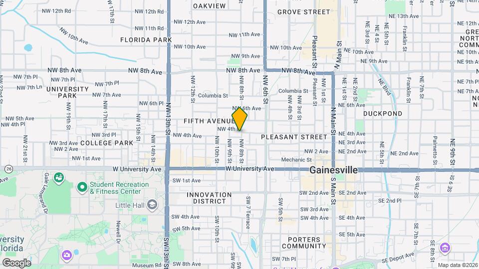 322 NW 8th St Map and Location Details