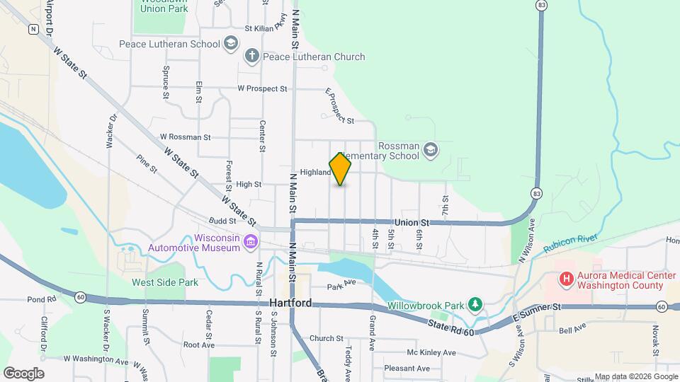 503 Second St, Unit 503A Upper Unit Map and Location Details