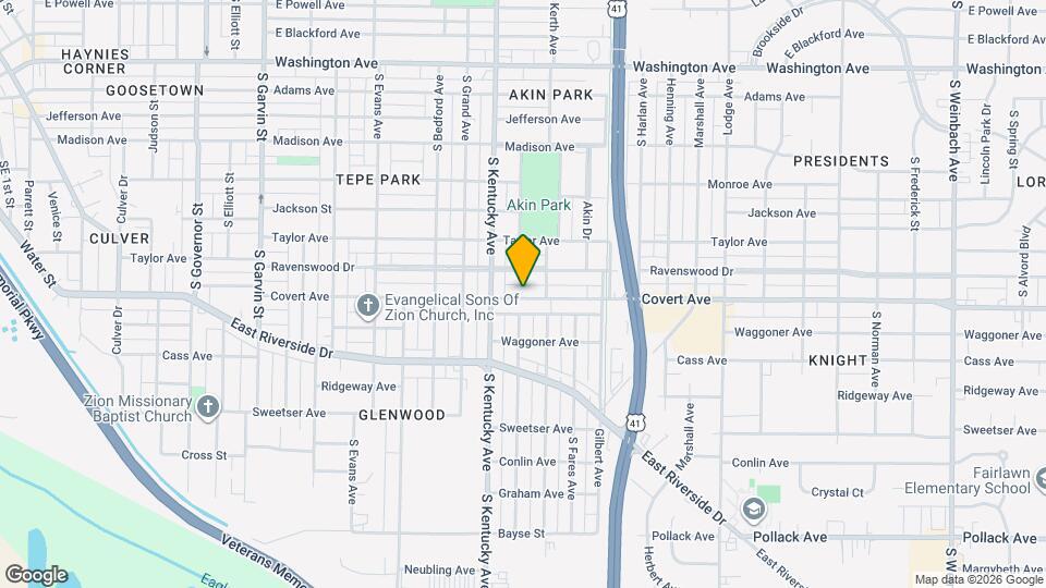 1032 Covert Ave Map and Location Details