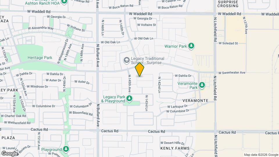 14424 W Aster Dr Map and Location Details