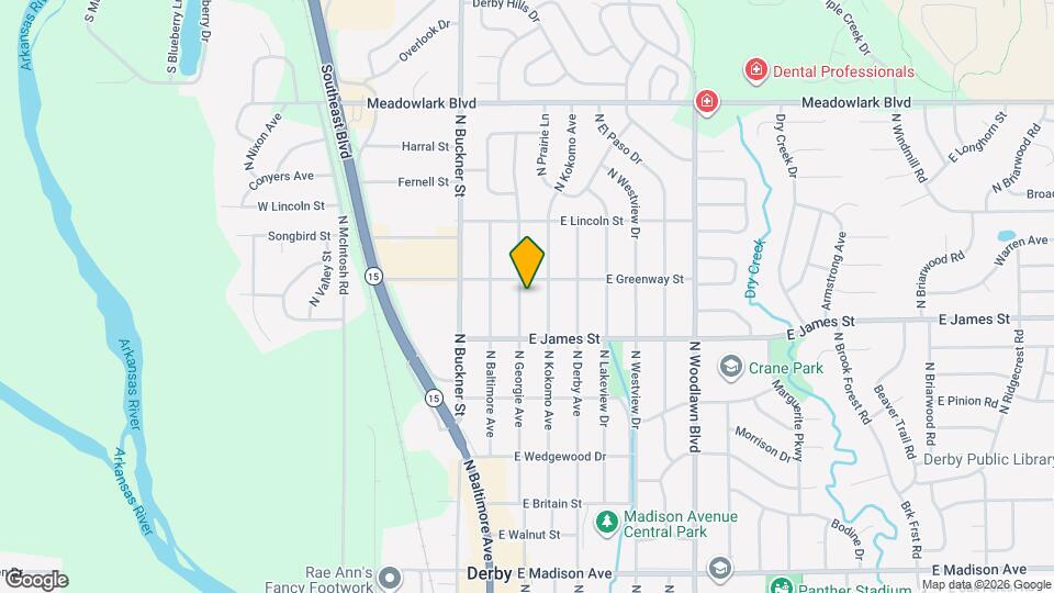 1146 N Georgie Ave Map and Location Details