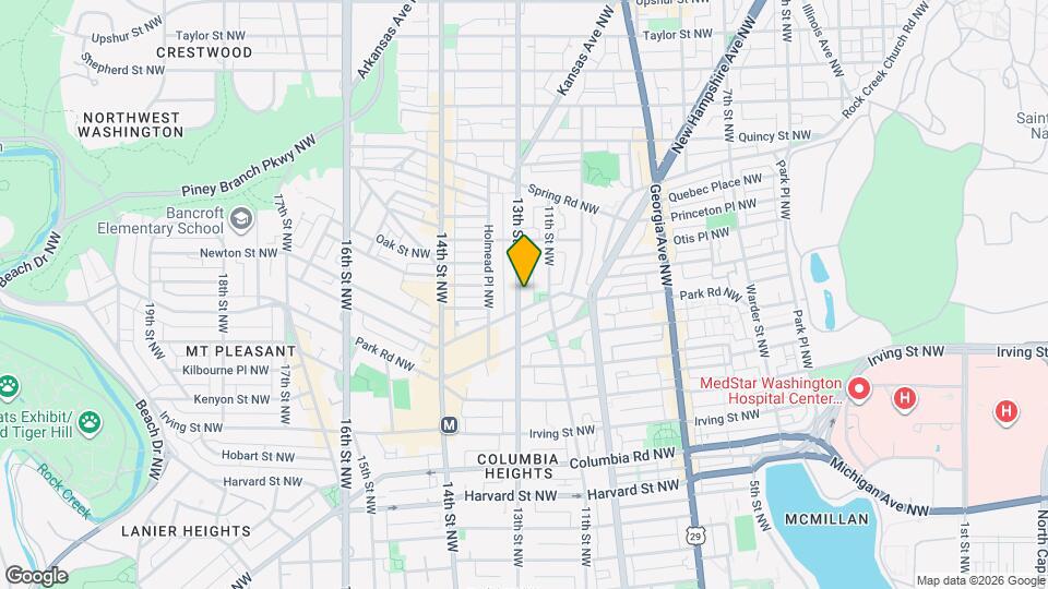 3523 13th St NW Map and Location Details