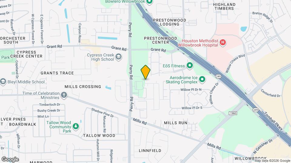 9510 Green Mills Dr Map and Location Details