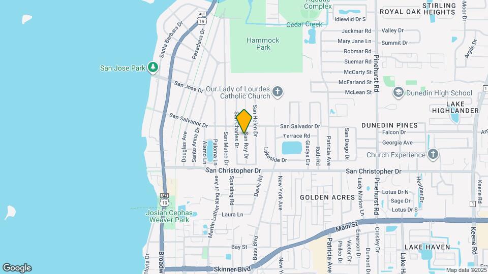 1540 San Roy Dr Map and Location Details