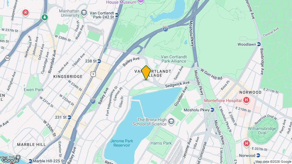 3870 Sedgwick Ave Map and Location Details