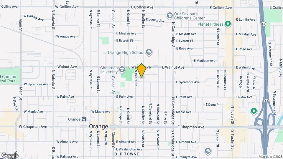 414 N Shaffer St Map and Location Details