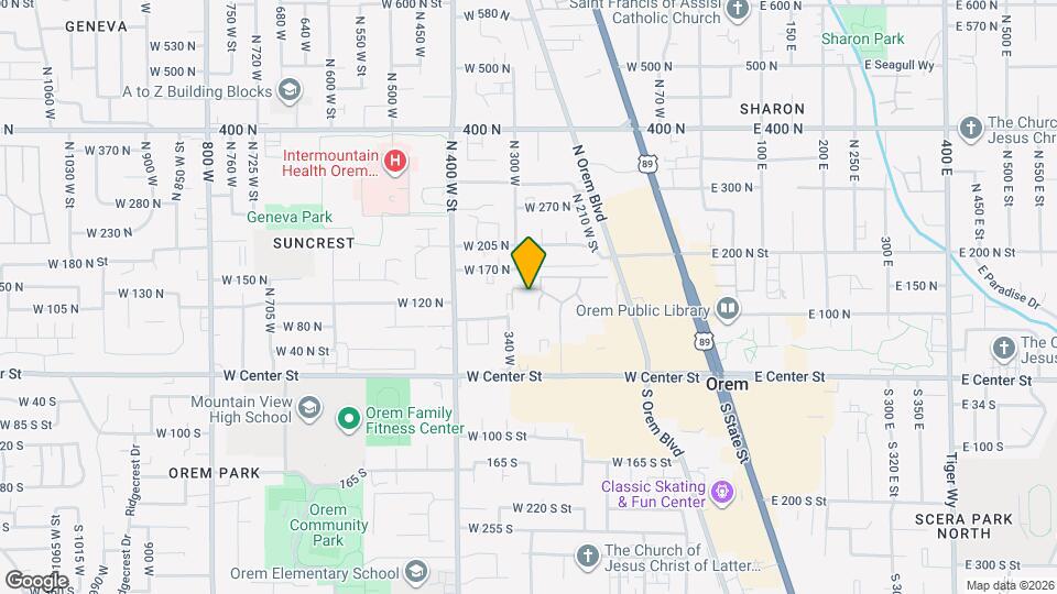263 W Garden Park Dr Map and Location Details